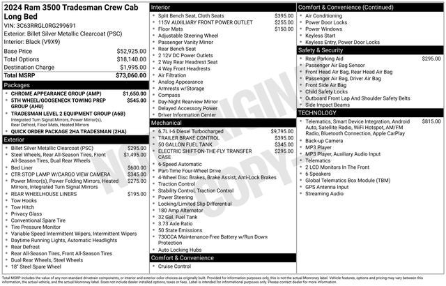 2024 RAM 3500 Tradesman