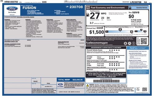 2020 Ford Fusion SE