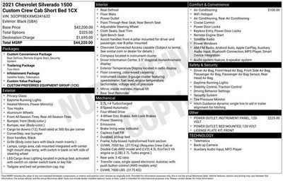 2021 Chevrolet Silverado 1500 Custom