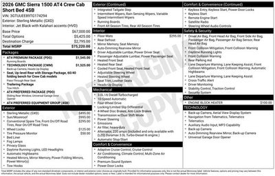 2026 GMC Sierra 1500 AT4