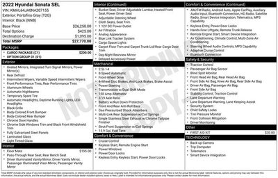 2022 Hyundai Sonata SEL