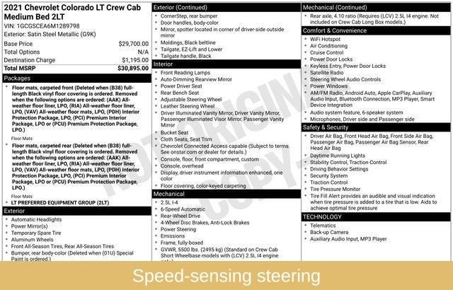 2021 Chevrolet Colorado LT