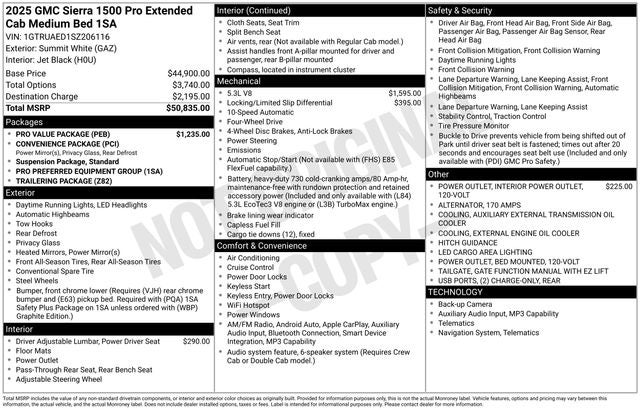 2025 GMC Sierra 1500 Pro