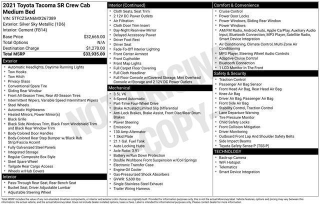 2021 Toyota Tacoma V6
