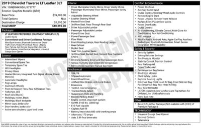 2019 Chevrolet Traverse 3LT