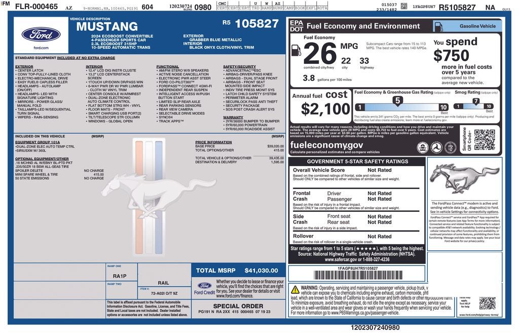 2024 Ford Mustang EcoBoost