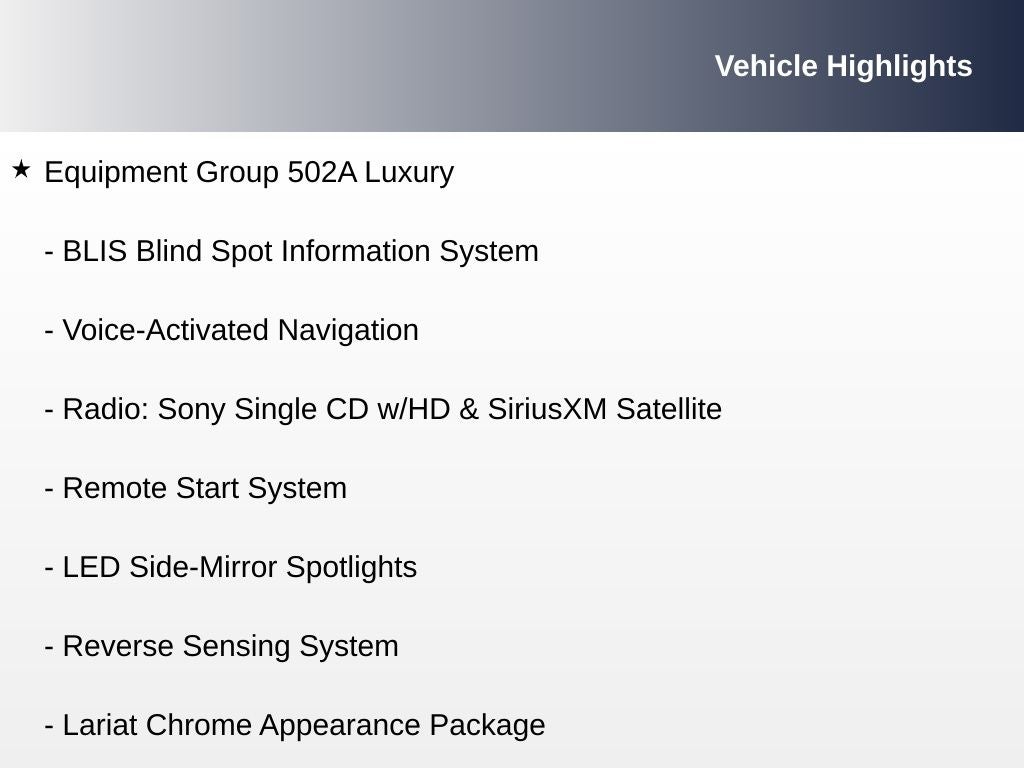 2015 Ford F-150 Lariat