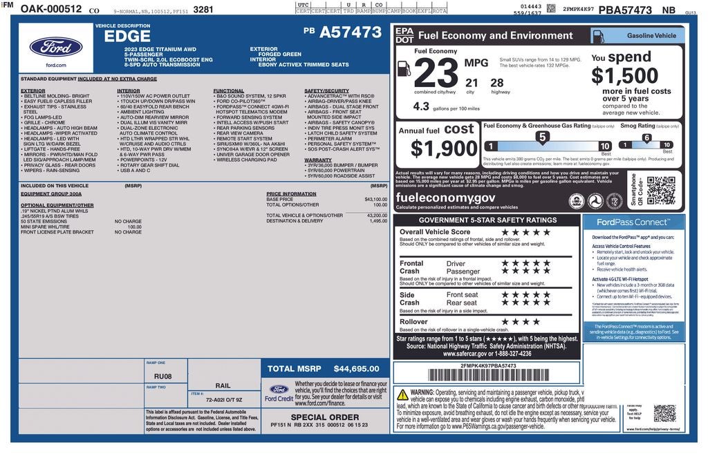 2023 Ford Edge Titanium