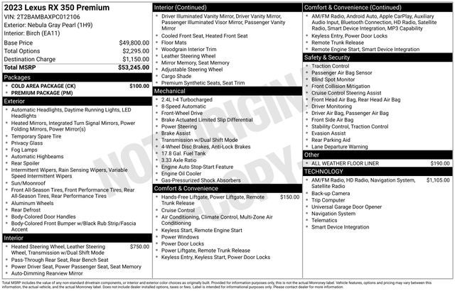 2023 Lexus RX 350 350 Premium FWD's photo