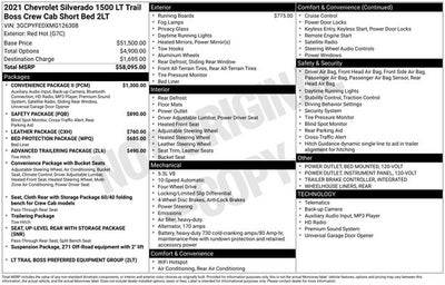 2021 Chevrolet Silverado 1500 LT Trail Boss