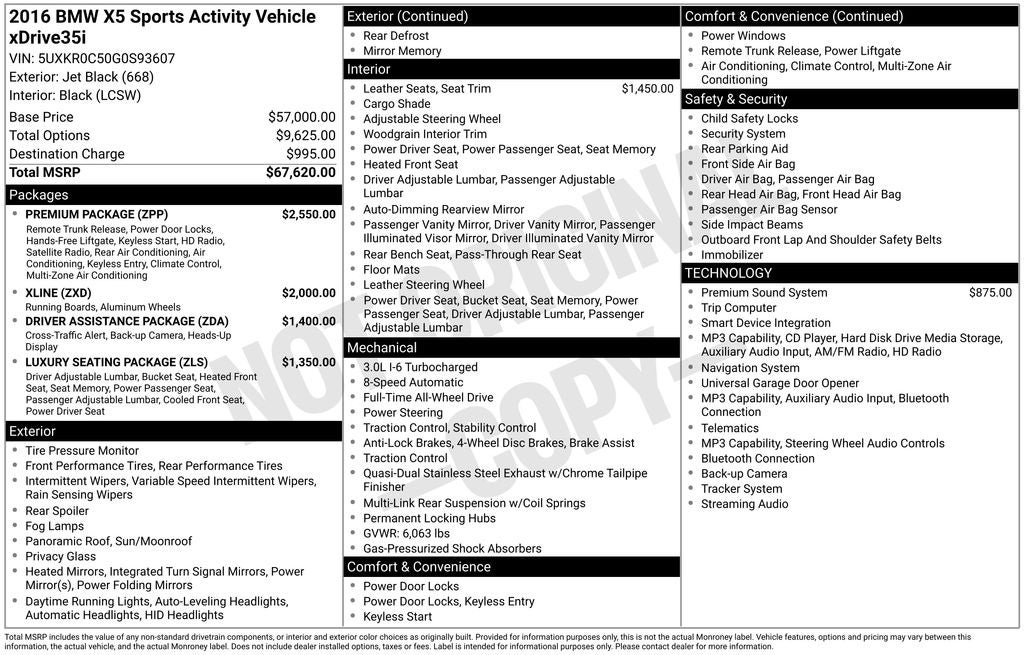 2016 BMW X5 xDrive35i