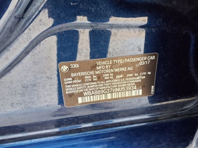 2017 BMW 3 Series 330i