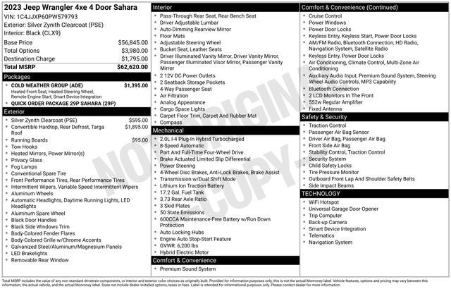 2023 Jeep Wrangler Sahara 4xe