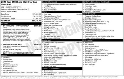 2025 RAM 1500 Big Horn/Lone Star