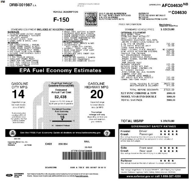 2010 Ford F-150 Base