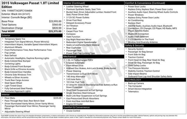 2015 Volkswagen Passat Base