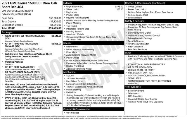 2021 GMC Sierra 1500 SLT