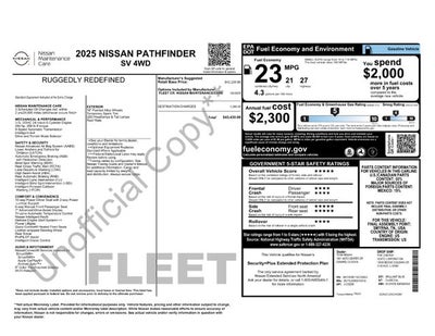 2025 Nissan Pathfinder SV