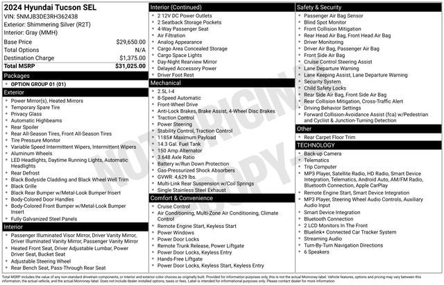 2024 Hyundai Tucson SEL