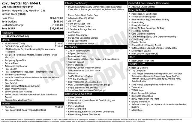 2023 Toyota Highlander L