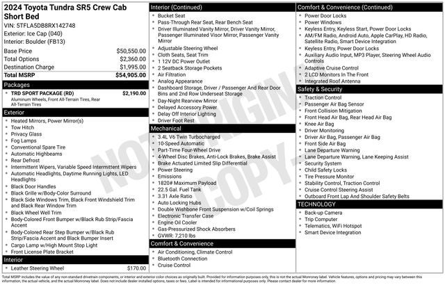2024 Toyota Tundra SR5
