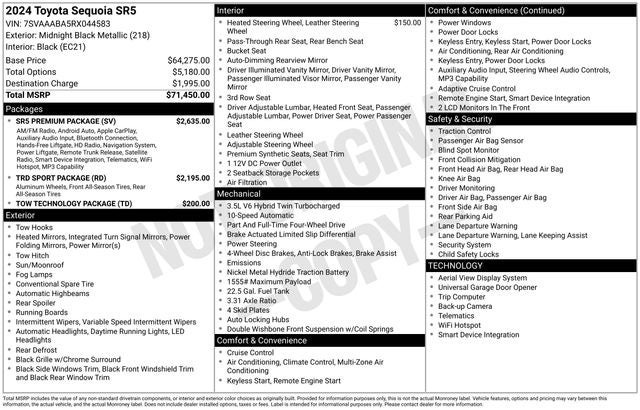 2024 Toyota Sequoia SR5