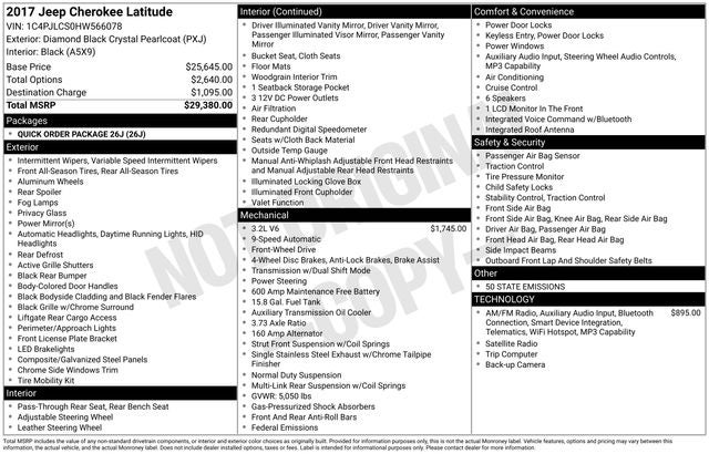 2017 Jeep Cherokee Latitude