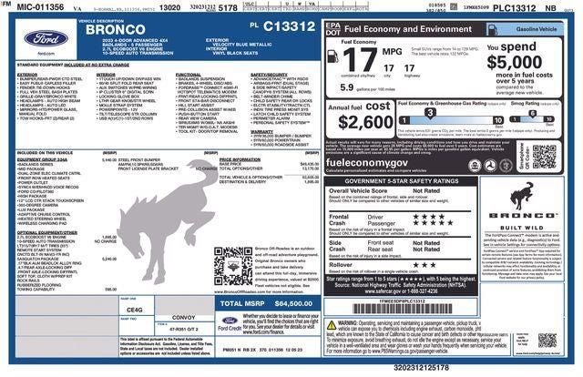 2023 Ford Bronco Badlands