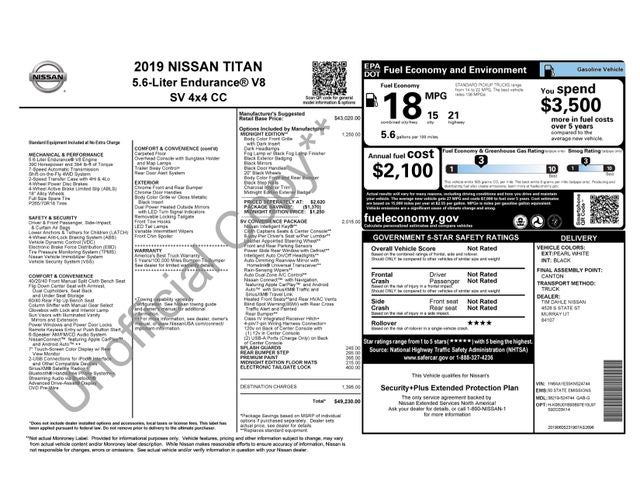 2019 Nissan Titan SV