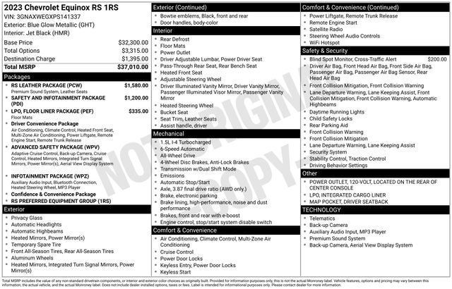 2023 Chevrolet Equinox RS