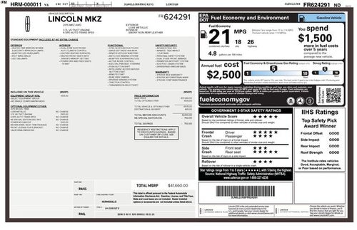 2015 Lincoln MKZ Base