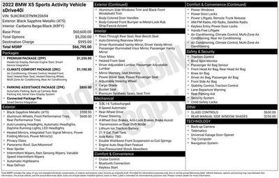 2022 BMW X5 sDrive40i