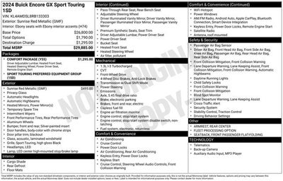2024 Buick Encore GX Sport Touring