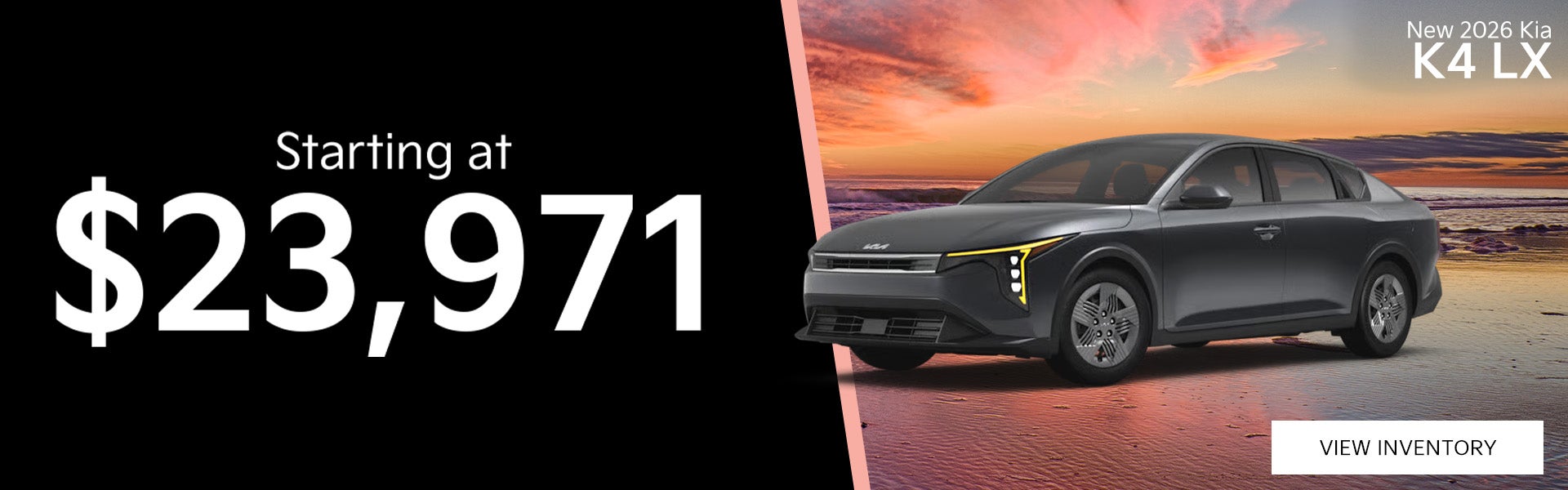 New 2026 Kia K4 LX