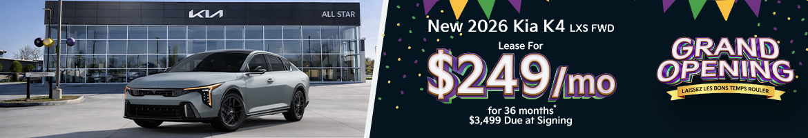 New 2026 Kia K4 LXS FWD